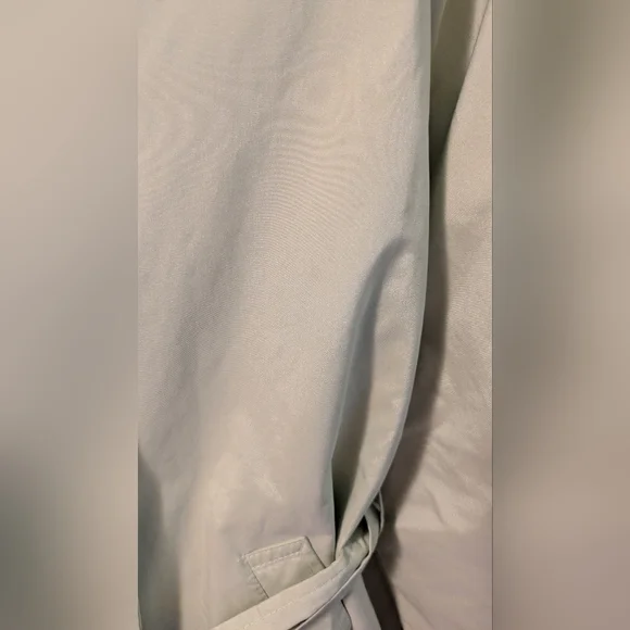 London Fog Bright Lime Green Trench Coat - Picture 6 of 12